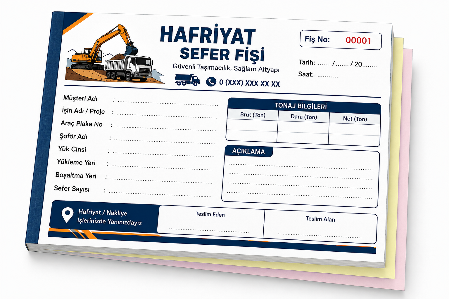 Hafriyat Sefer Fişi Basımı
